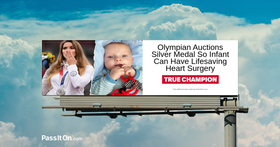 Olympian Auctions Silver Medal so Infant can have Lifesaving Heart Surgery 