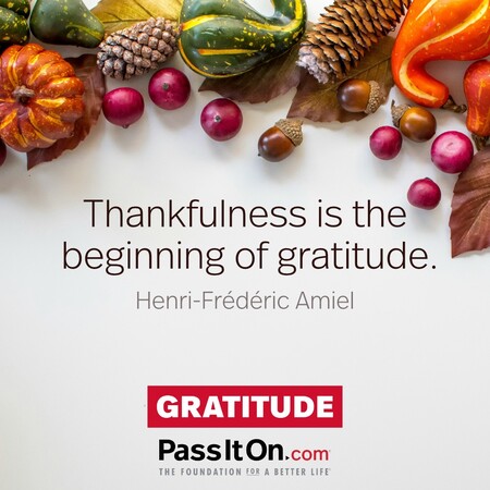Thankfulness is the beginning of gratitude. #<Author:0x00007f1ae98a7bd0>