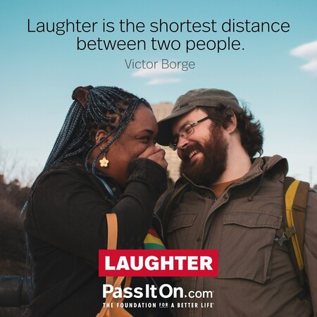 Laughter is the shortest distance between two people. #<Author:0x00007f2b21c1f018>