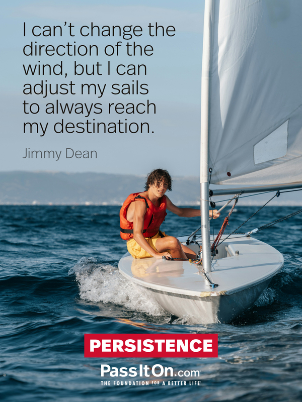 I can't change the direction of the wind, but I can adjust my sails to always reach my destination. #<Author:0x00007f1ae9c5aca0>