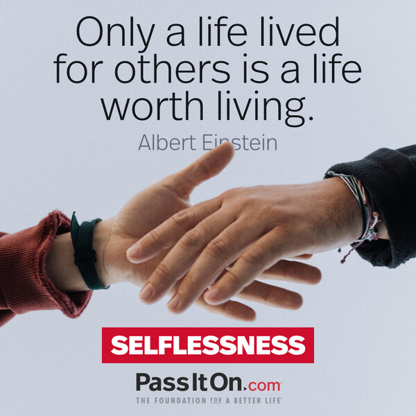 Only a life lived for others is worth living. #<Author:0x00007f2b21c41b90>