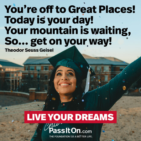 You're off to Great Places!
Today is your day!
Your mountain is waiting,
So... get on your way! #<Author:0x00007fea8eac7080>