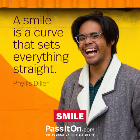 A smile is a curve that sets everything straight.  #<Author:0x00007f2b21c38720>