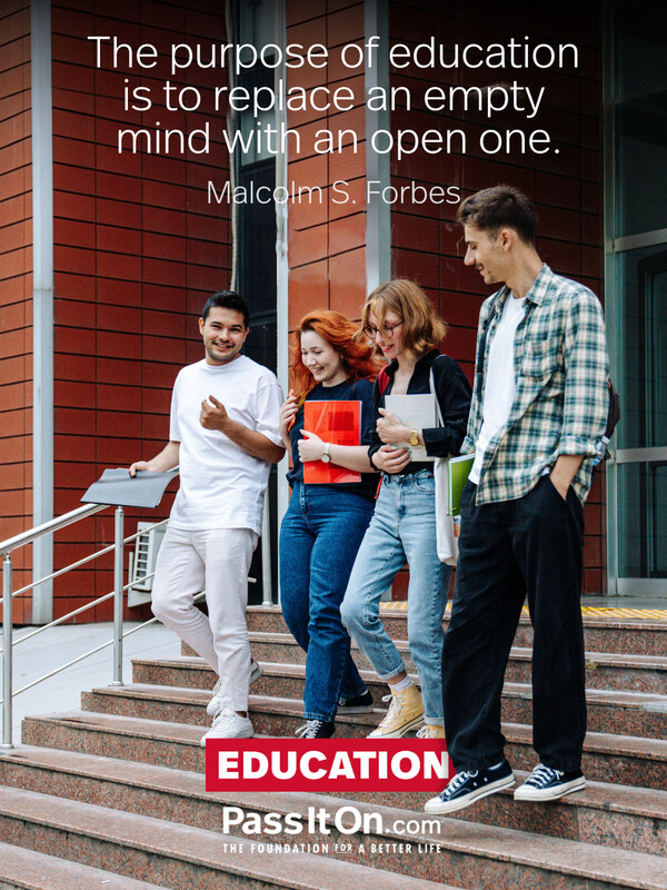 The purpose of education is to replace an empty mind with an open one.
 #<Author:0x00007f2b21d7c820>