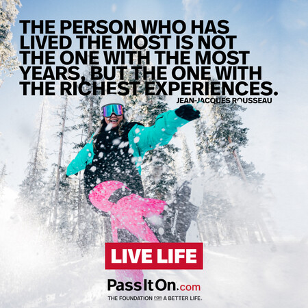 The person who has lived the most is not the one with the most years, but the one with the richest experiences. #<Author:0x00007f58c6a29880>