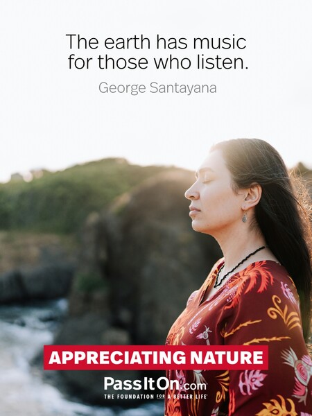 The earth has music for those who listen. #<Author:0x00007f2b21b5d850>