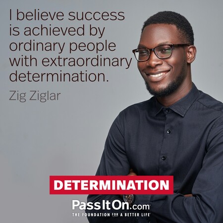 I believe success is achieved by ordinary people with extraordinary determination. #<Author:0x00007f58c67edd50>