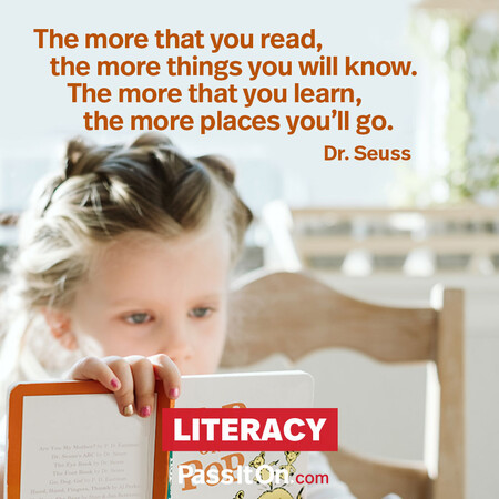The more that you read, the more things you will know. The more that you learn, the more places you'll go. #<Author:0x00007f1ae8081420>
