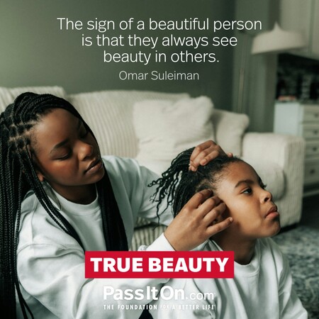 The sign of a beautiful person is that they always see beauty in others. #<Author:0x00007f58c67d26e0>