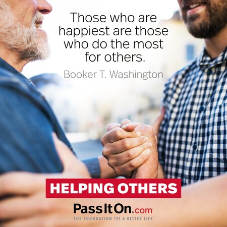 Those who are happiest are those who do the most for others. #<Author:0x00007f58c68ca520>