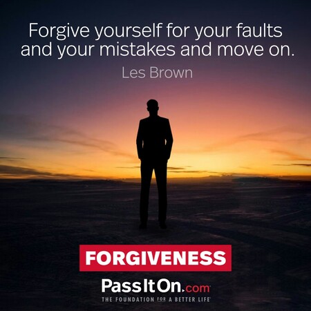 Forgive yourself for your faults and your mistakes and move on. #<Author:0x00007f58c68e0140>