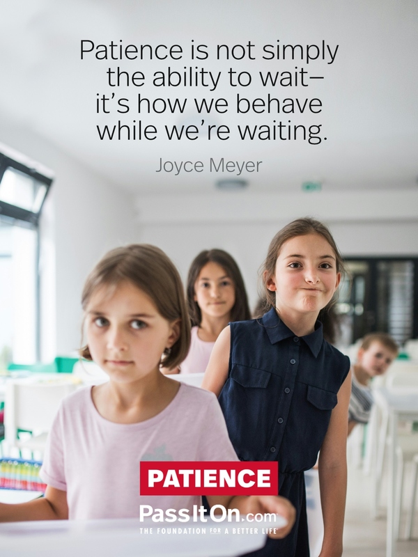 Patience is not simply the ability to wait—it's how we behave while we're waiting.  #<Author:0x00007f58c68b1908>