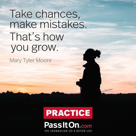 Take chances, make mistakes. That's how you grow. #<Author:0x00007f1ae9a78360>