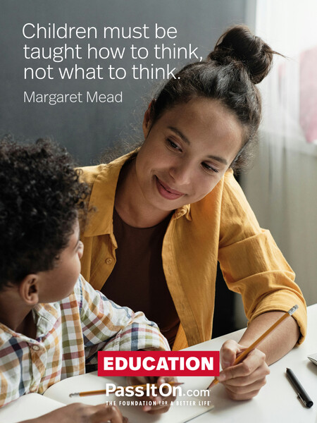 Children must be taught how to think, not what to think. #<Author:0x00007fea8de23d60>