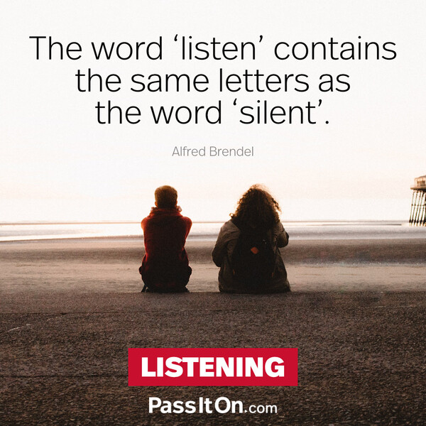 The word 'listen' contains the same letters as the word 'silent'. #<Author:0x00007f2b21bf5150>