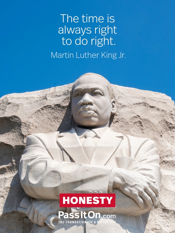 The time is always right to do what is right. #<Author:0x00007f1ae9c5b1a0>