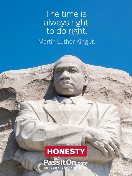 The time is always right to do what is right. #<Author:0x00007f1ae8d10f10>
