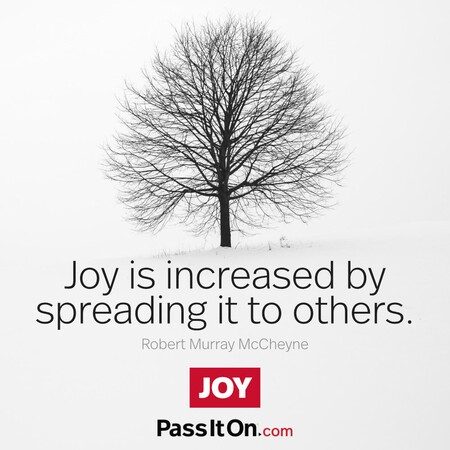 Joy is increased by spreading it to others. #<Author:0x00007f1adbff5a08>