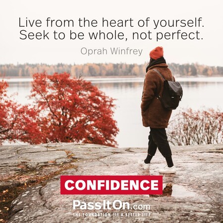 Live from the heart of yourself. Seek to be whole, not perfect. #<Author:0x00007f1ae8040f10>