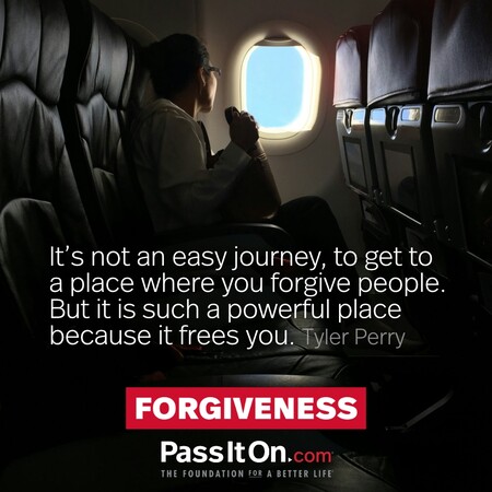 It’s not an easy journey, to get to a place where you forgive people. But it is such a powerful place, because it frees you. #<Author:0x00007f58c5ab6420>