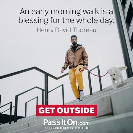 An early morning walk is a blessing for the whole day. #<Author:0x00007f58c694b698>