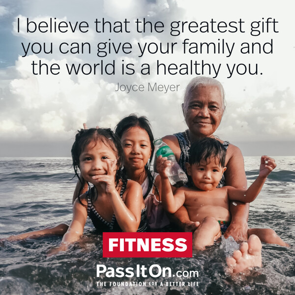 I believe that the greatest gift you can give your family and the world is a healthy you. #<Author:0x00007f2b2209d360>