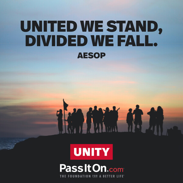 United we stand, divided we fall. #<Author:0x00007f2b21c449d0>