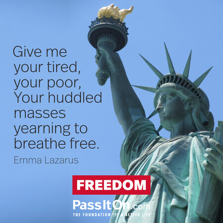 Give me your tired, your poor, Your huddled masses yearning to breathe free. #<Author:0x00007f2b21cafc80>