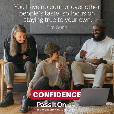 You have no control over other people's taste, so focus on staying true to your own. #<Author:0x00007f1ae8096050>