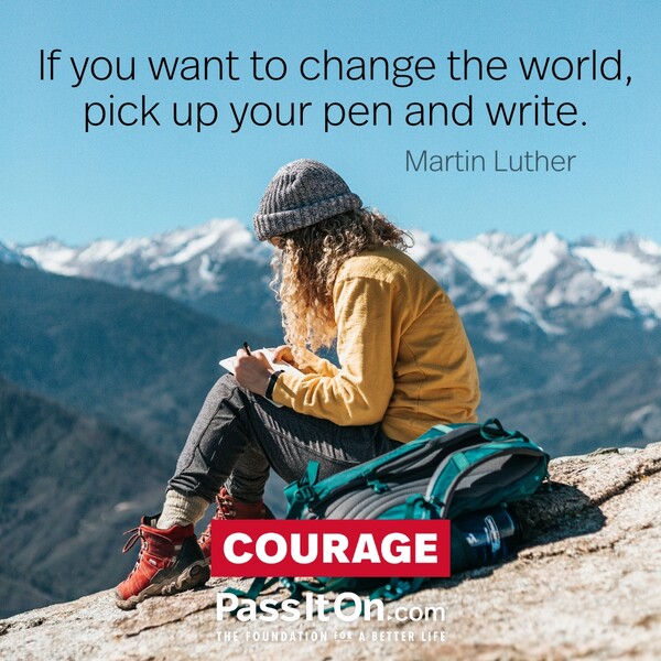 If you want to change the world, pick up your pen and write. #<Author:0x00007f2b21c3e3a0>