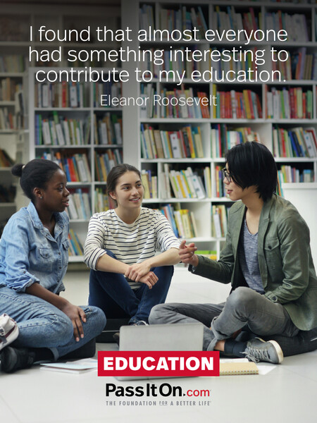 I found that almost everyone had something interesting to contribute to my education. #<Author:0x00007f1adbe1a148>